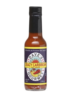 Hot Sauce Daves Gourmet Crazy Caribbean 5 oz Heat 7