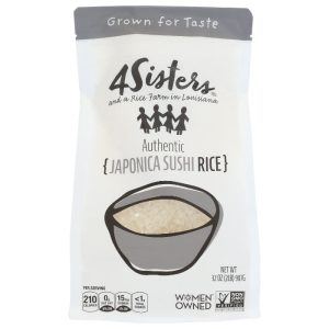 4 Sisters – Short Grain Japonica Rice, 2 Lb – Pack of 6