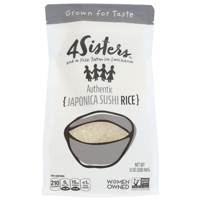4 Sisters – Short Grain Japonica Rice, 2 Lb – Pack of 6