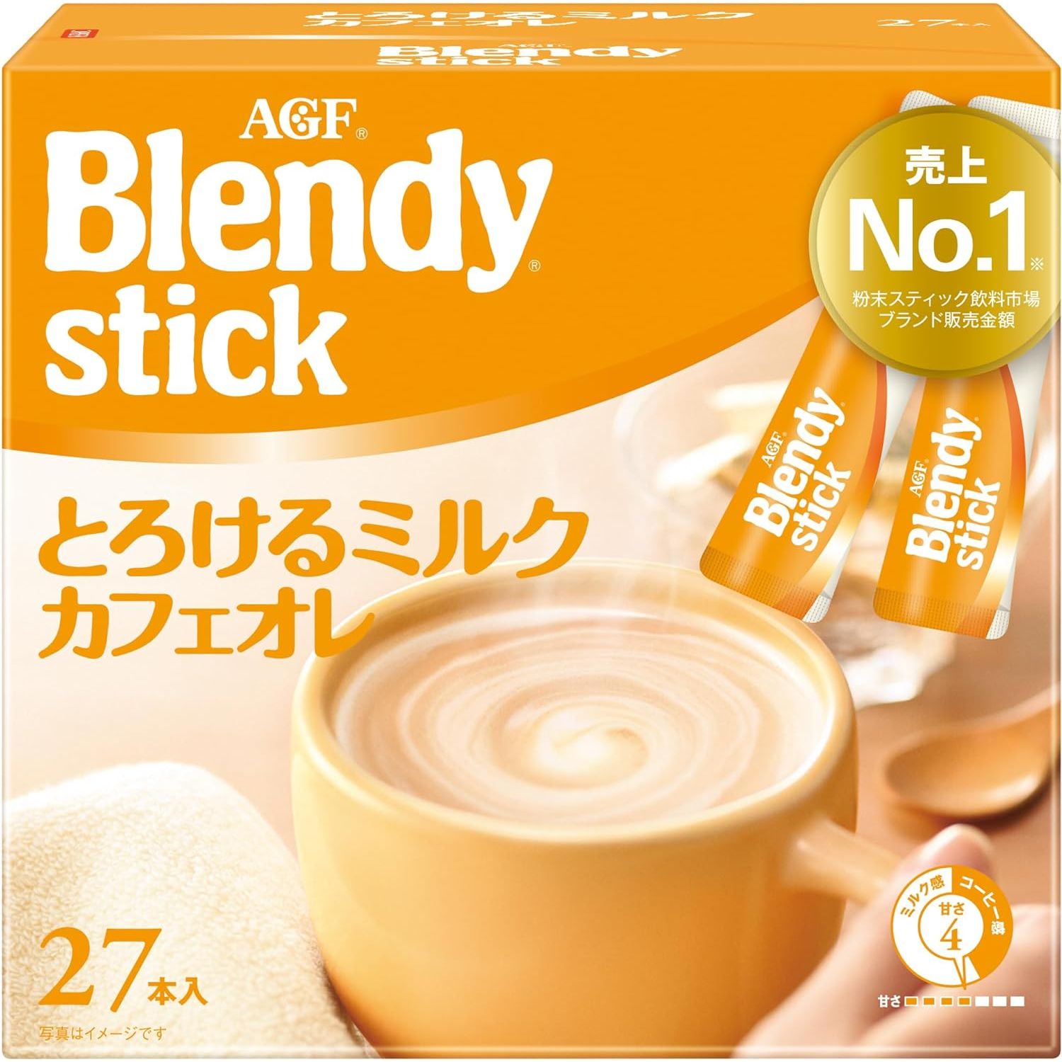 AGF Blendy Stick Melting Milk Cafe au Lait Stick Coffee 27 Sticks Instant Coffee – Tokyo Sakura Mall