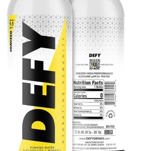 Defy – Performance Water, 33.8 Floz (Pack Of 12)