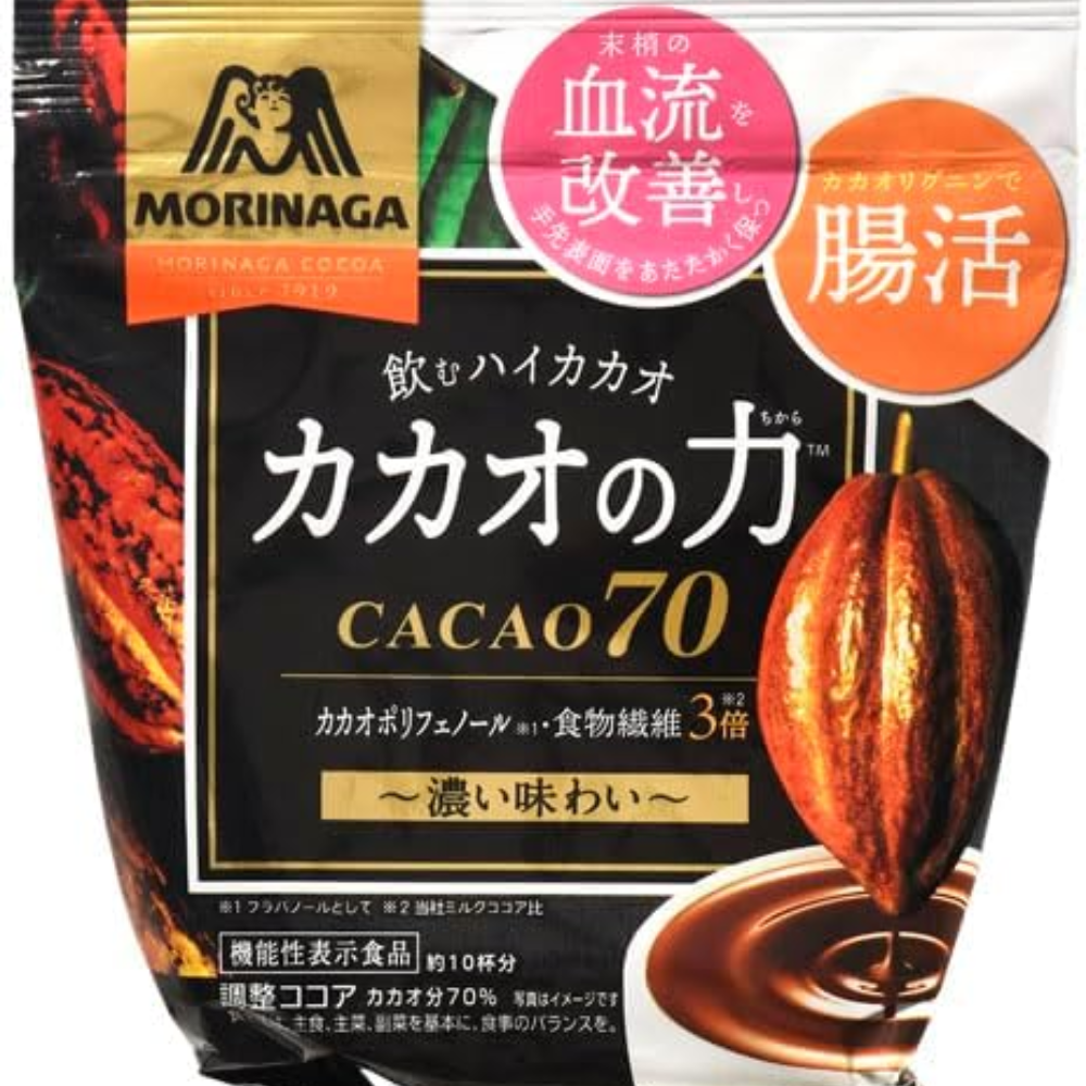 Morinaga Cacao Power Cocoa 70% Polyphenol Rich Functional Drink 200g – Made in JAPAN – Tokyo Sakura Mall