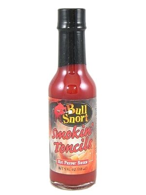 Bull Snort Smokin’ Toncils Hot Sauce, 5oz.