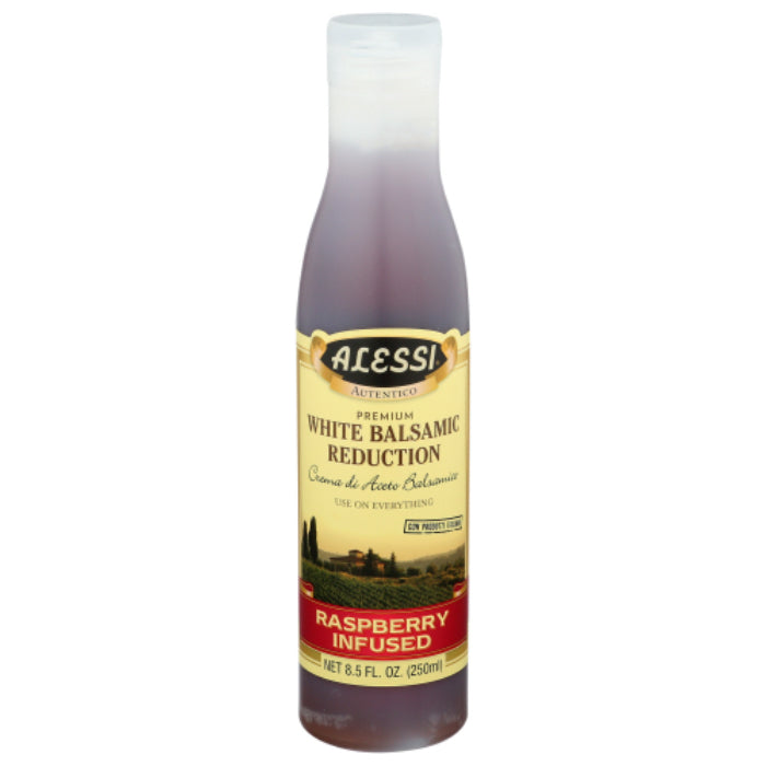Alessi – White Raspberry Balsamic Vinegar Reduction, 8.5 oz | Pack of