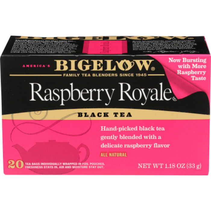 Bigelow – Raspberry Royale Tea, 20 Bags, 1.18 oz | Pack of 6