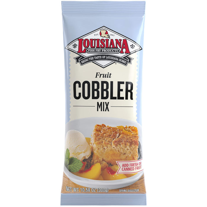 Louisiana Fish Fry – Cobbler Mix, 10.58 Oz – Pack of 12