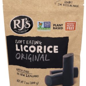 RJ’s Licorice – Black Soft Natural 7 Oz – Pack Of 8