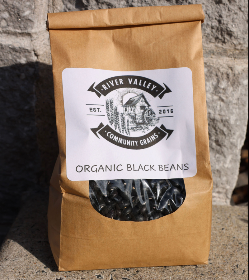 River Valley Community Grains Organic Black Beans Bag – 6 bags x 2 LB case