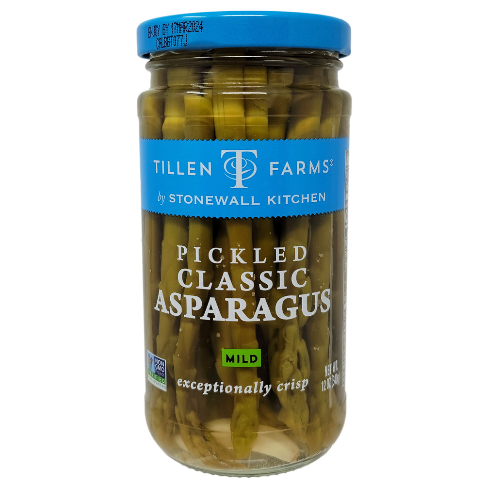 Tillen Farms Low Sodium Pickled Classic Asparagus Mild – 12oz
