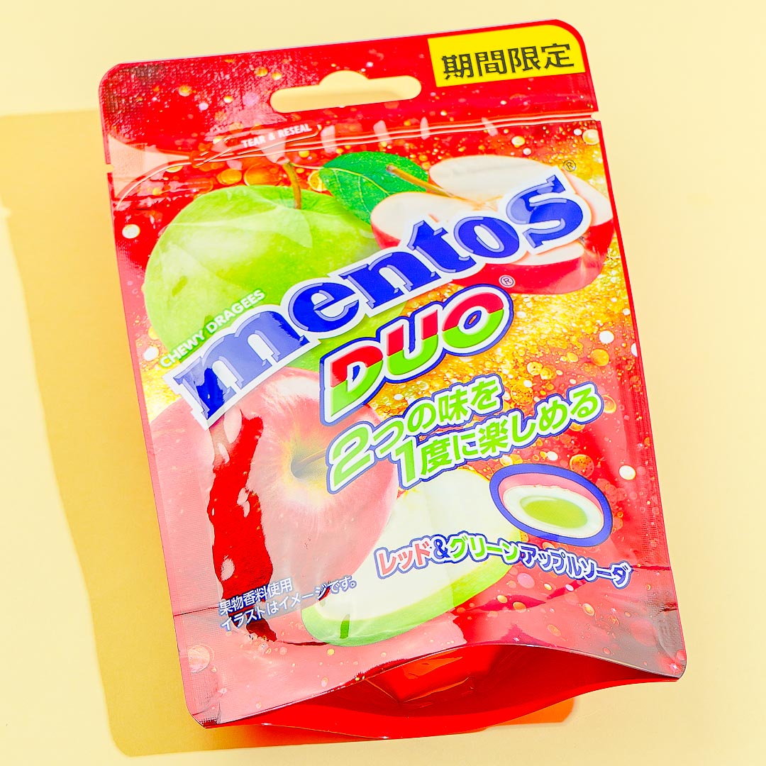 Mentos DUO Candy – Red & Green Apple Soda
