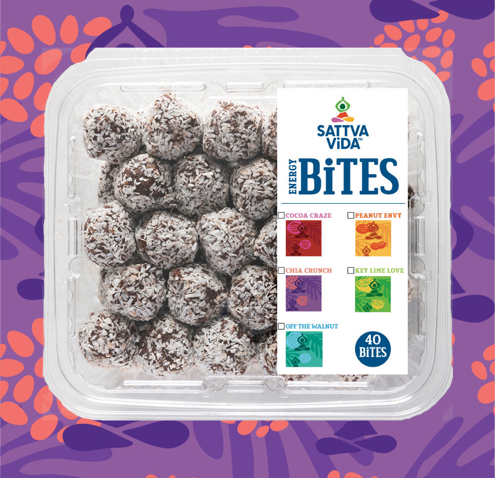 Sattva Vida Chia Crunch Energy Bites Box – 40 Bites total