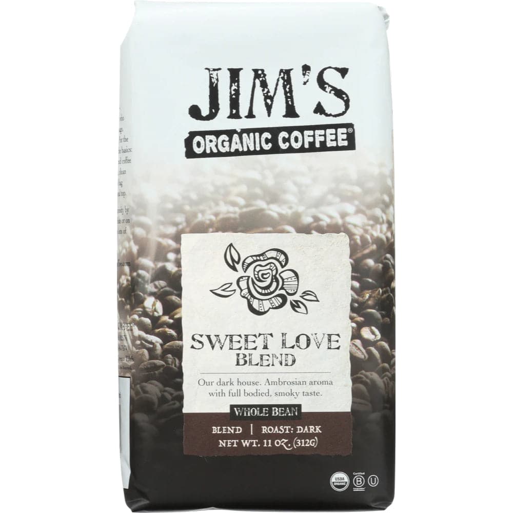 Jim’s Organic Coffee – Whole Bean – Sweet Love Blend