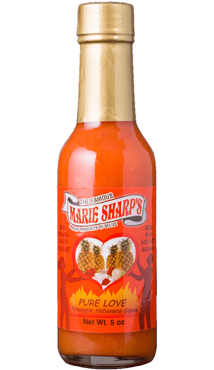 Marie Sharp’s Pure Love Pineapple Habanero Pepper Sauce, 5oz.
