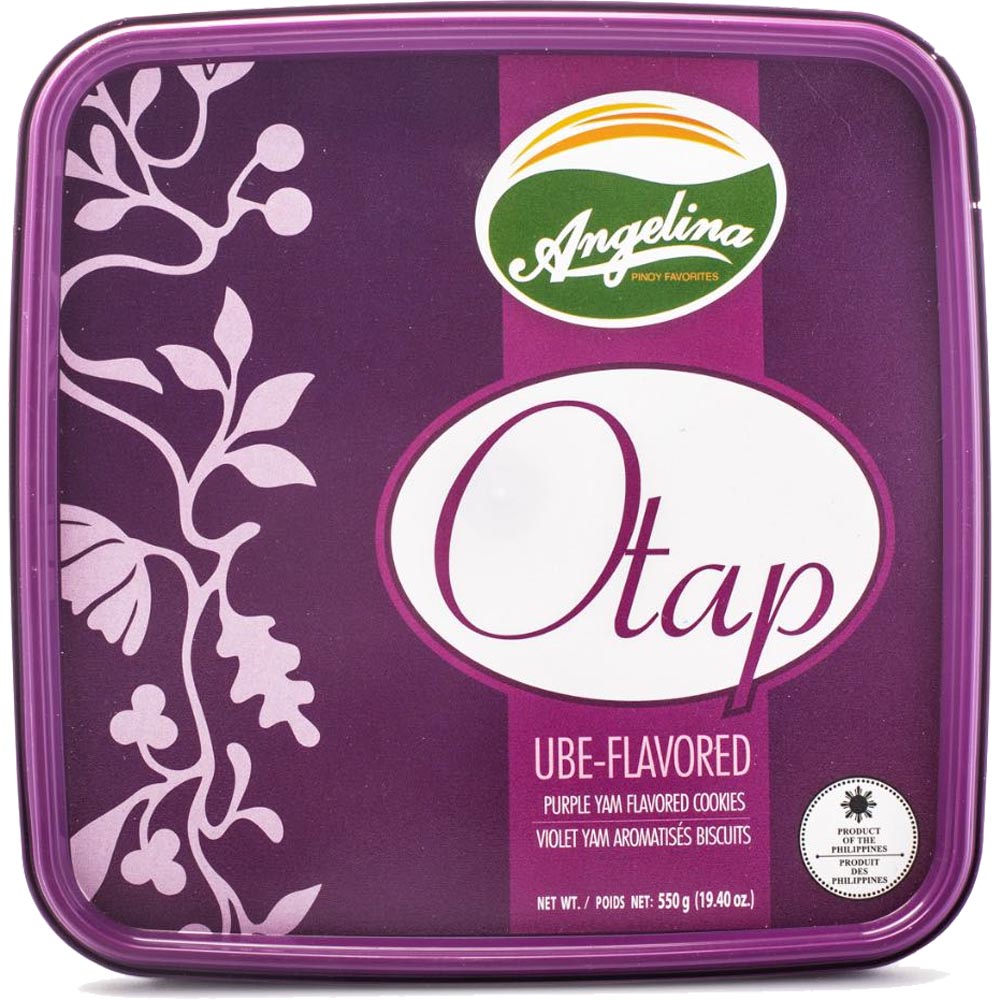Angelina – Otap UBE Flavored – Purple Yam Flavored Cookies – 550 G