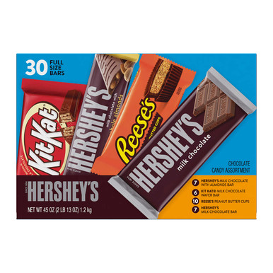 Hershey’s Variety Pack, 30 Full Size Bars