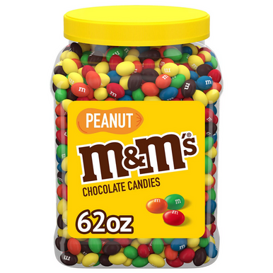 M&M’s Peanut Chocolate M&M Candy, 62 oz.