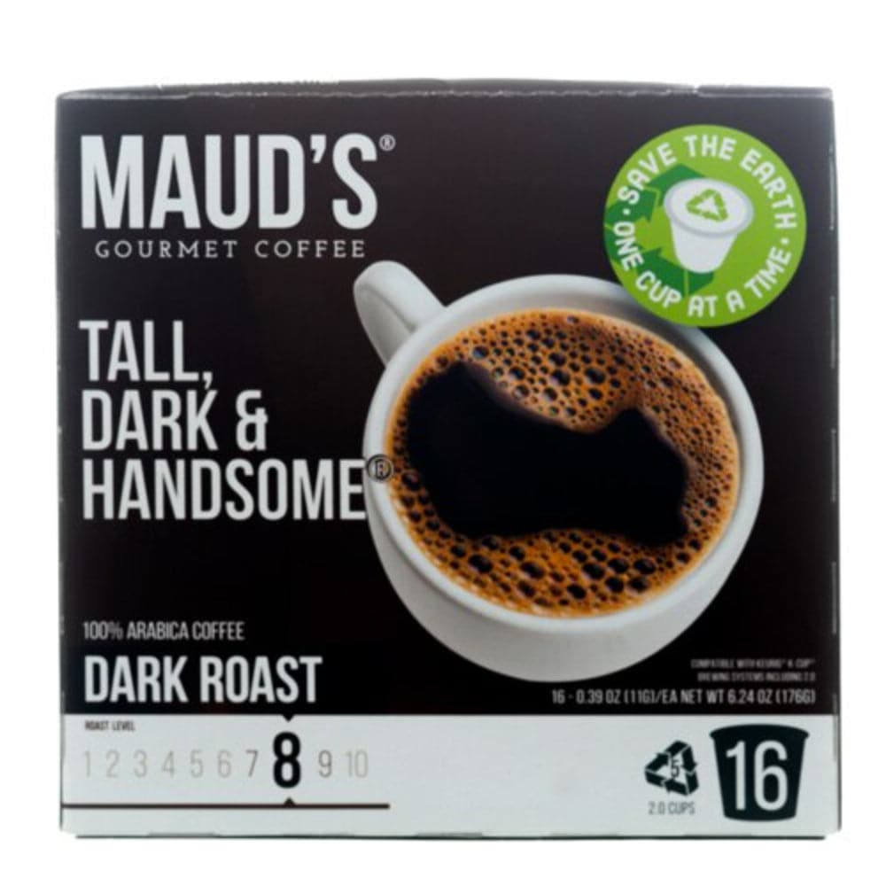 Maud’s – Gourmet Coffee Tall Dark and Handsome Coffee Pods Dark, 6.24