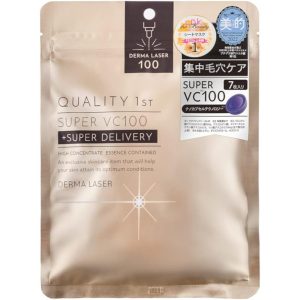 Derma Laser Super VC 100 Mask (7 sheets) High Concentrate Vitamin C Brighten Rejuvenate Skin Made in JAPAN – Tokyo Sakura Mall