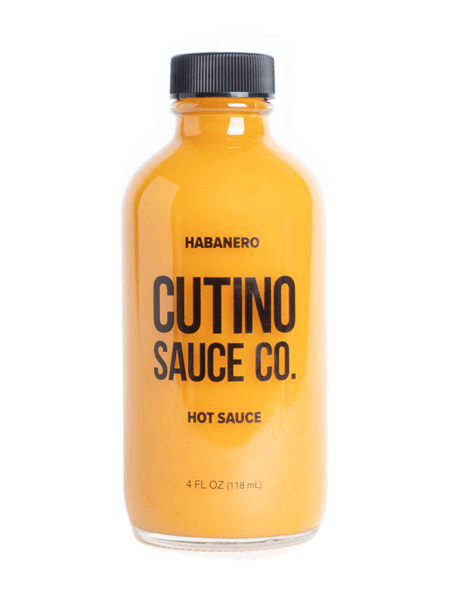 Hot Sauce Habanero by Cutino Sauce Co 4 oz Heat 6