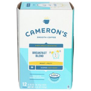 Camerons Coffee – Breakfast Blend Single Serve Coffee, 12 Count | Pack