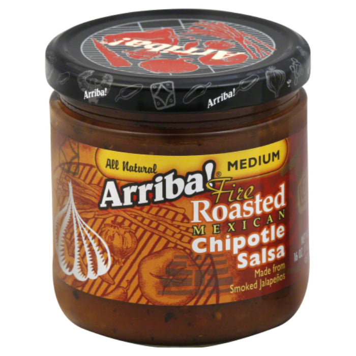Arriba! – Salsa Chipotle Medium, 16 Oz – Pack of 6