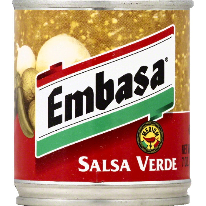 EMBASA – SALSA VERDE GREEN MEDIUM 7 OZ – Pack of 12
