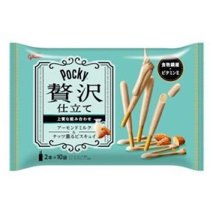 Glico, Zeitaku Pocky, Almond Milk Chocolate & Nuts Biscuit, 20 Sticks