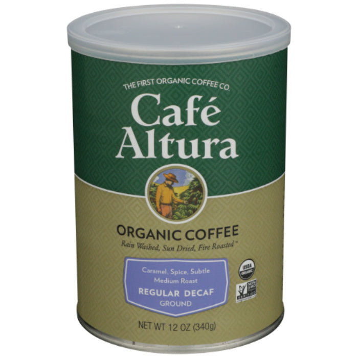 Cafe Altura – Organic Coffee Ground Decaf Roast, 12 Oz