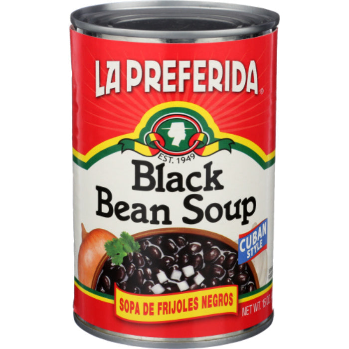 La Preferida – Black Bean Soup, 15 Oz – Pack of 12