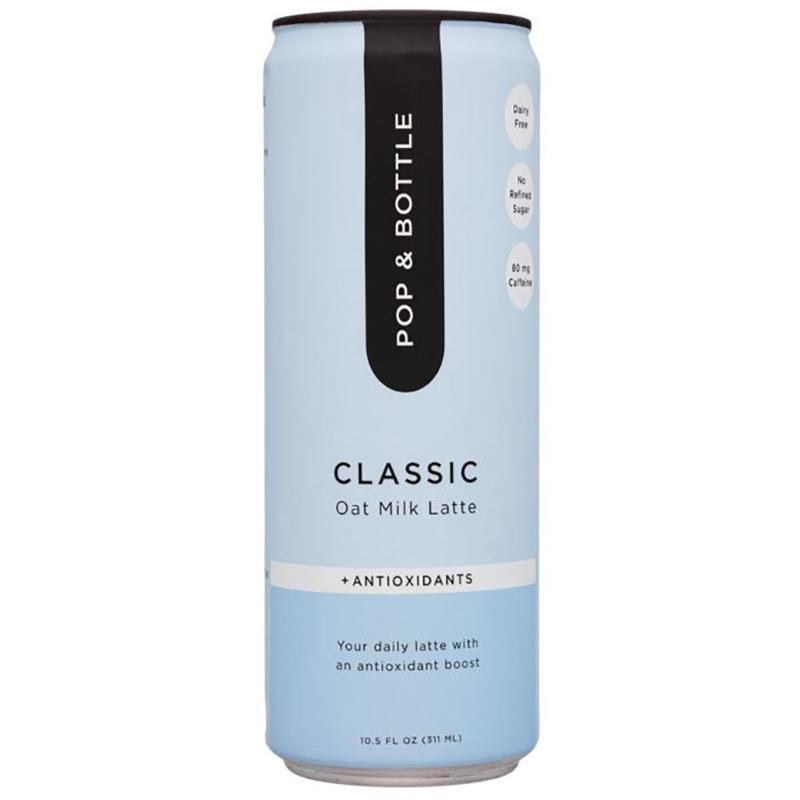 Pop & Bottle – Classic Oat Milk Latte with Antioxidants, 8oz
