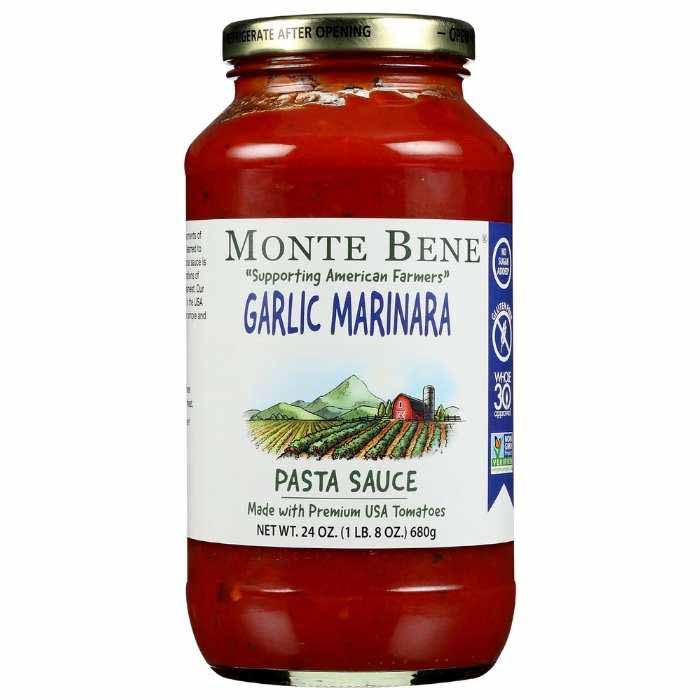 Monte Bene – Garlic Marinara Pasta Sauce, 24oz