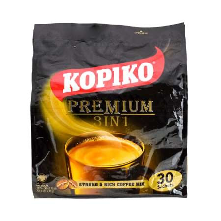 Kopiko – Instant 3 in 1 Black Coffee Mix – 30 Count Per Bag