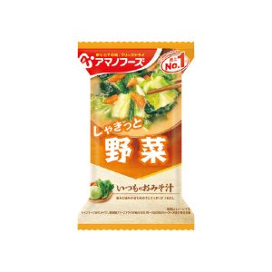 Amano Foods “Itsumo no Omisoshiru”, Freeze-dried Miso Soup, Vegetable Mix, 1 serving