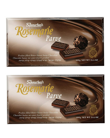 Schmerling’s Rosemarie Parve Swiss Chocolate Bar, 3.5 oz (Pack of 2)