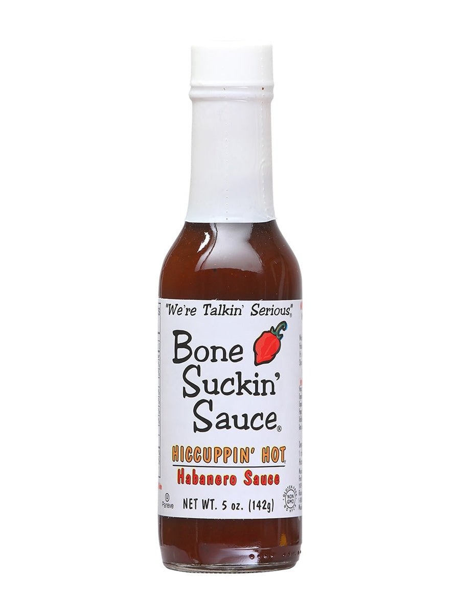 Hot Sauce Bone Suckin Hiccuppin Hot Habanero 5oz Heat 8