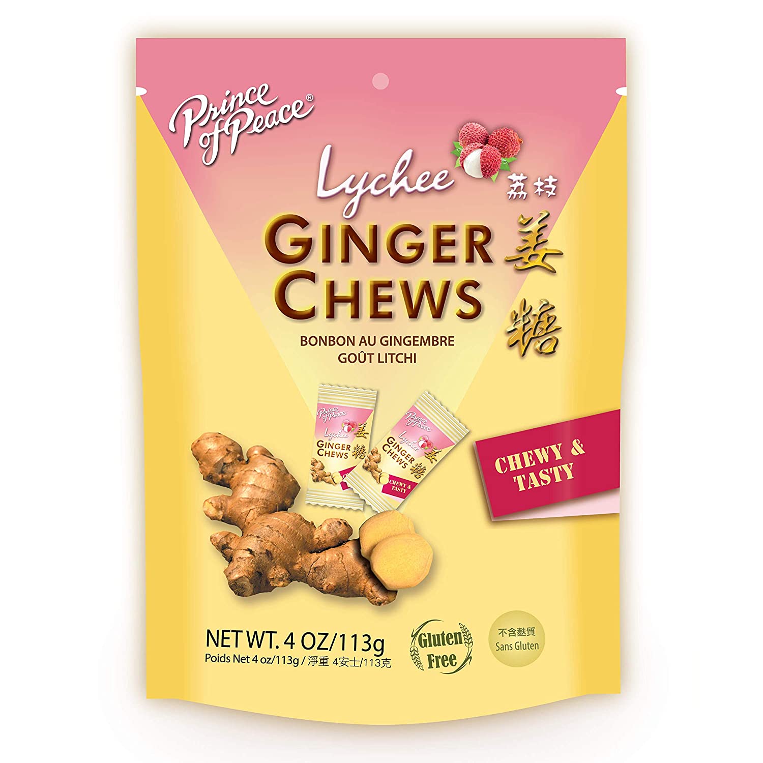 Prince Of Peace Lychee Ginger Candy Chews – Delicious Treat