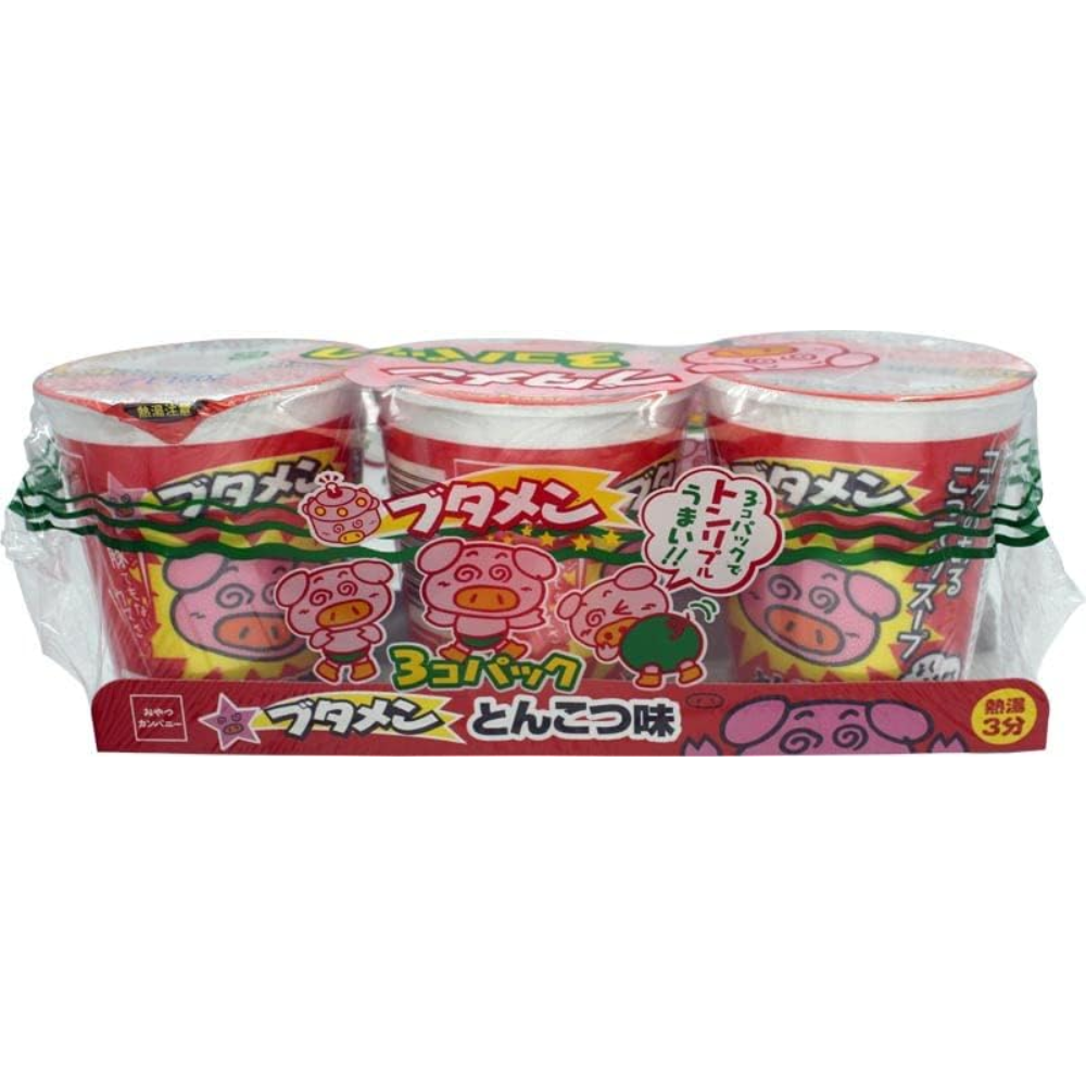 Oyatsu Company Baby Star Butamen Pork Bone Flavor 3-Pack Instant Ramen 105g – Made in JAPAN – Tokyo Sakura Mall
