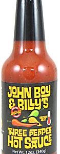 John Boy & Billy’s Medium 3 Pepper Hot Sauce, 5oz.