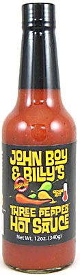 John Boy & Billy’s Medium 3 Pepper Hot Sauce, 5oz.