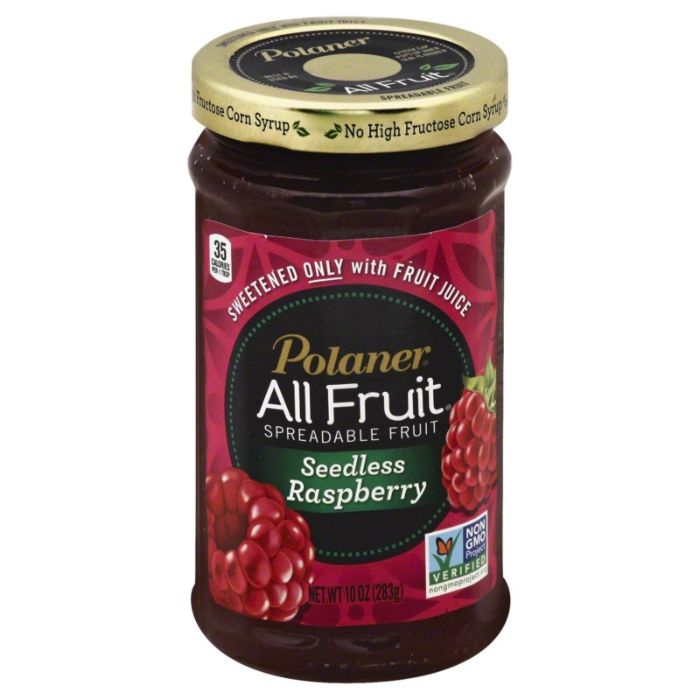 Polaner – Fruit Spread Seedless Red Raspberry, 10 Oz | Pack of 12