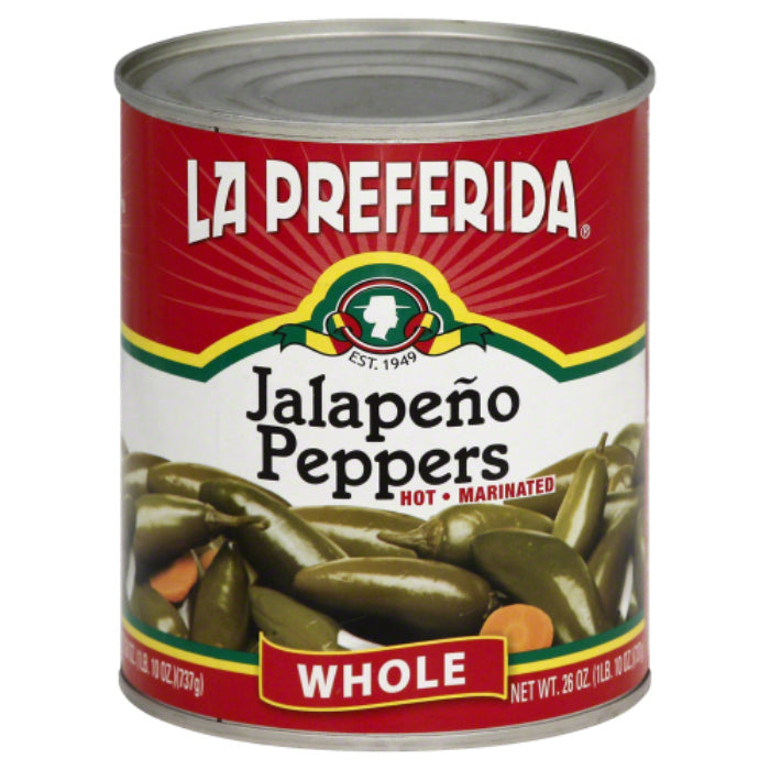 La Preferida – Whole Jalapeno Pepper, 26 Oz – Pack of 12