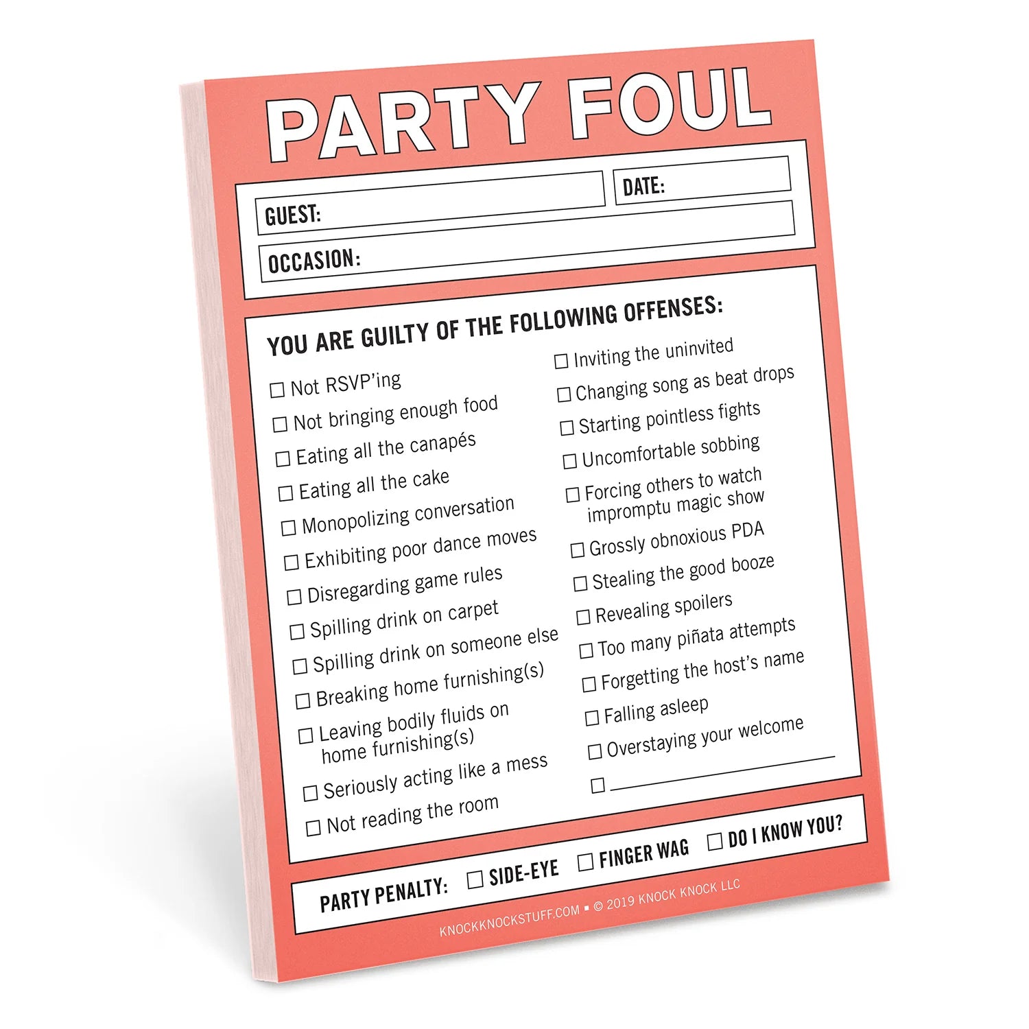 Nifty Notes – Party Foul Note Pad