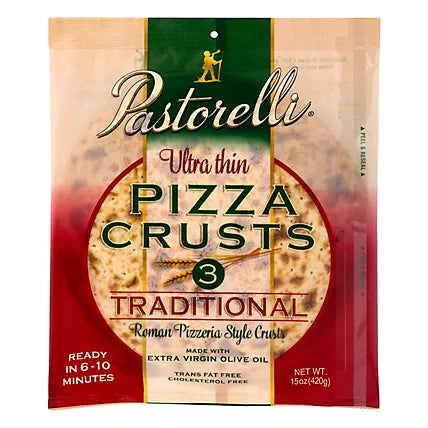 Pastorelli Crust Pizza Thin White 12In 3Pk 15 Oz – Pack of 10