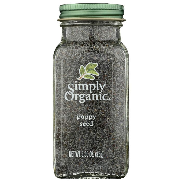 Simply Organic – Poppy Seed Whole Certified Organic, 3.38 Oz – Pack of