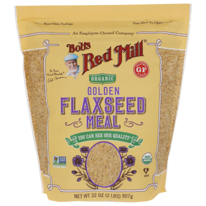 Bob’s Red Mill – Flaxseed Meal, Golden, Organic, 32 Oz | Pack of 4
