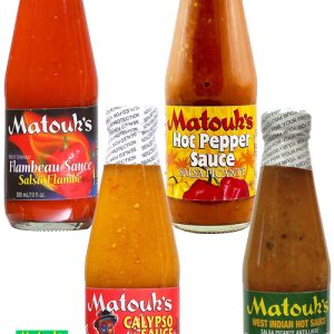 Matouk’s West Indian Hot Sauces 4 Pack, 4/10oz.