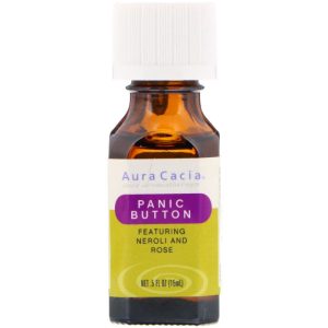 Aura Cacia – Essential Solutions Panic Button, 0.5 oz – Pack of 1