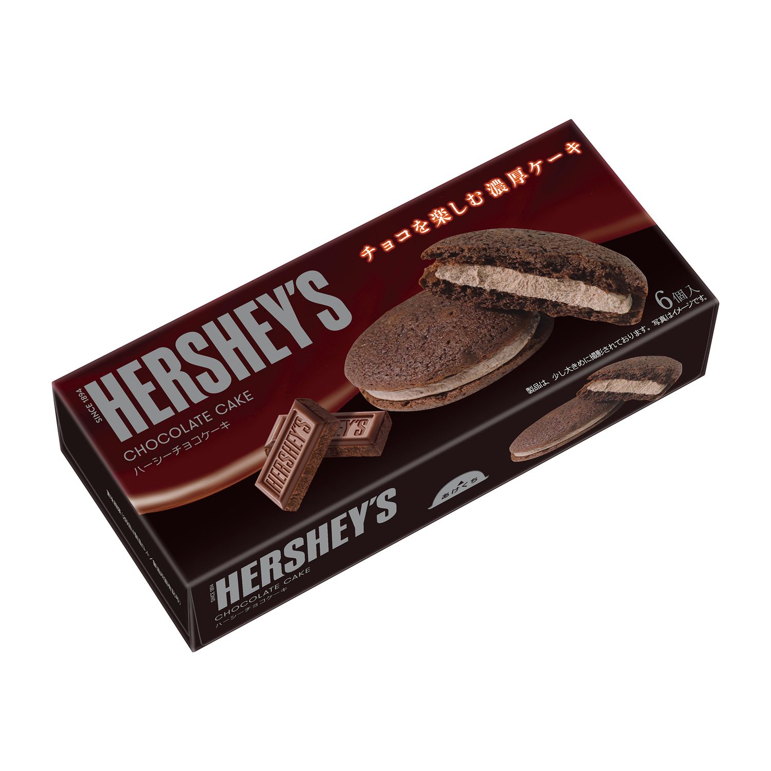 Lotte, Hershey’s Chocolate Cake, 6 pcs in 1 Box