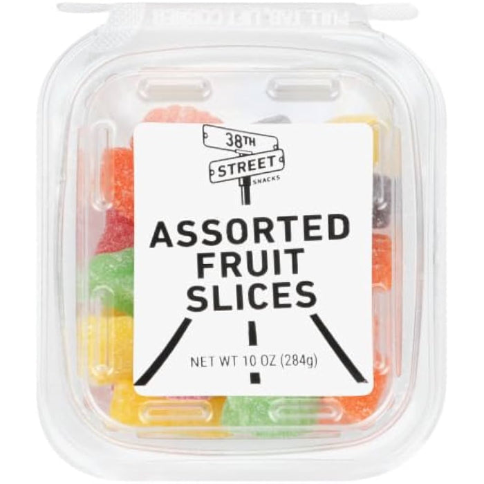 38th Street – Fruit Assorted Slices Tub, 10 Oz – Pack of 12