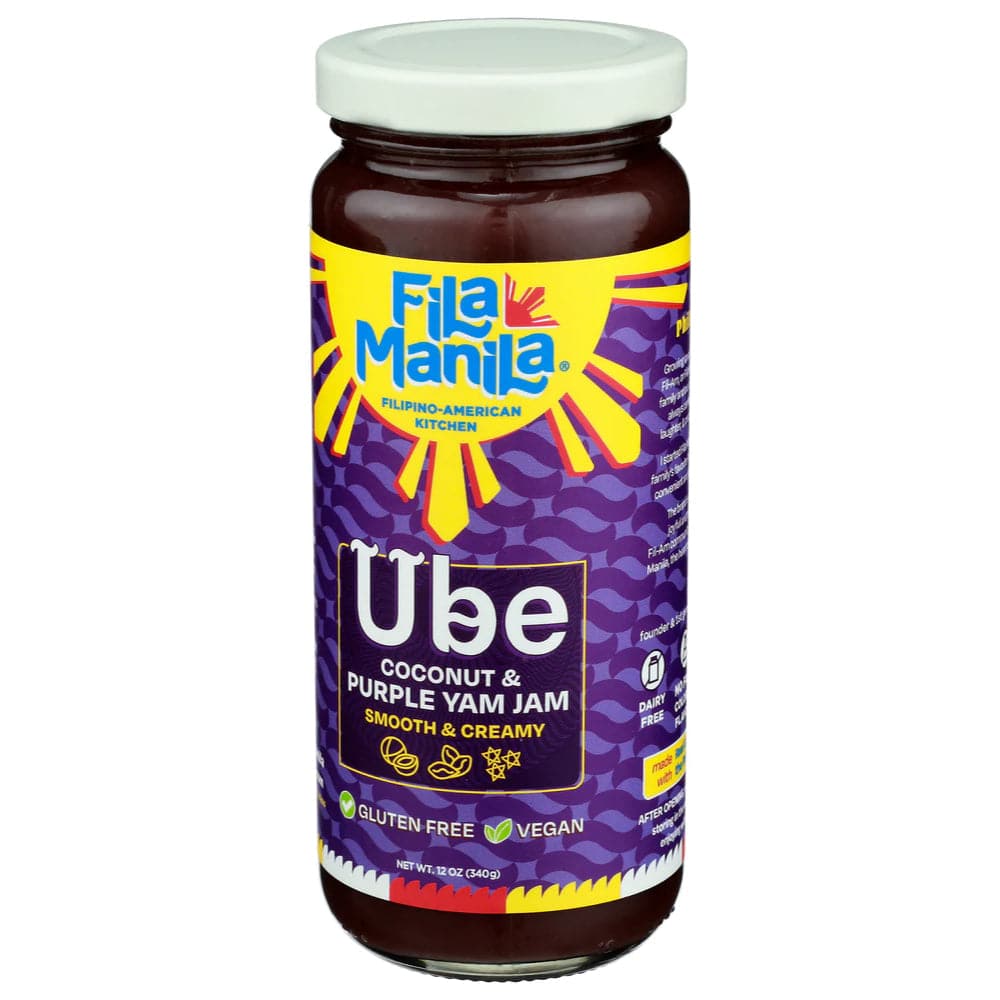 Fila Manila – Ube Coconut Halaya Purple Yam Jam 12 OZ – Pack of 6
